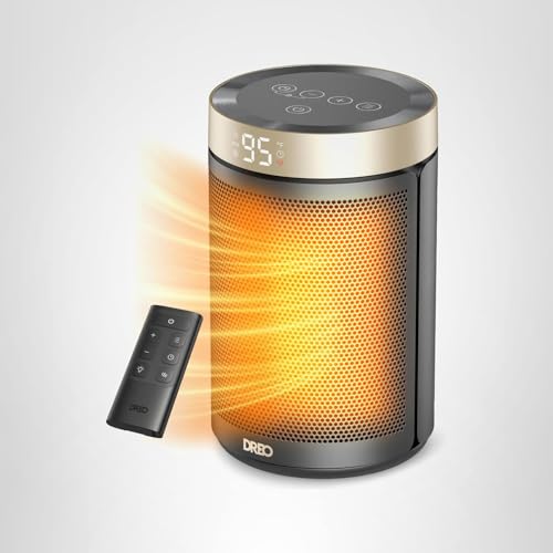 Portable Electric Heater for Indoor Use with Thermostat and Remote