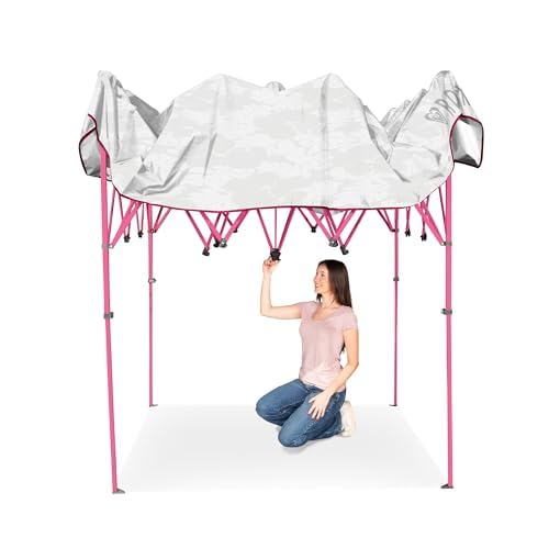 Roxy 10x10 Pop Up Canopy – Outdoor Beach Tent with Easy Up One-Push Setup