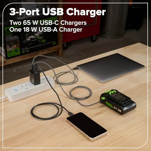 Greenworks 24V Cordless Brushless 400 in-lbs Drill/Driver+1950 in-lbs Impact Driver Combo