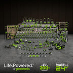 Greenworks 24V Cordless Brushless 400 in-lbs Drill/Driver+1950 in-lbs Impact Driver Combo