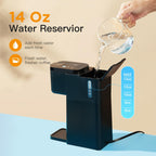 Tastyle Mini Hot and Iced Coffee Maker [ for K Cup and Ground, 6 to 14 Oz Brew Sizes, with Recipe Book]