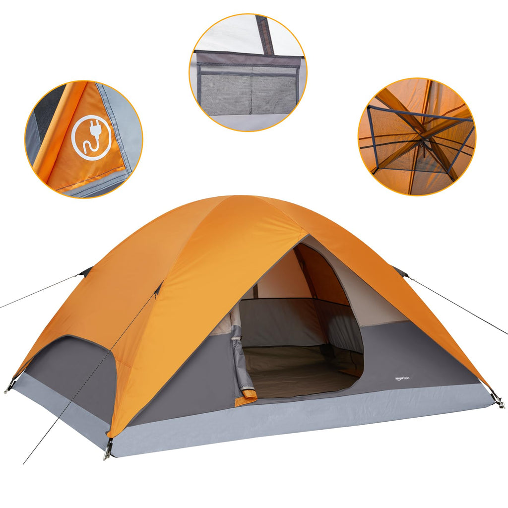 Dome Camping Tent with Rainfly and Carry Bag