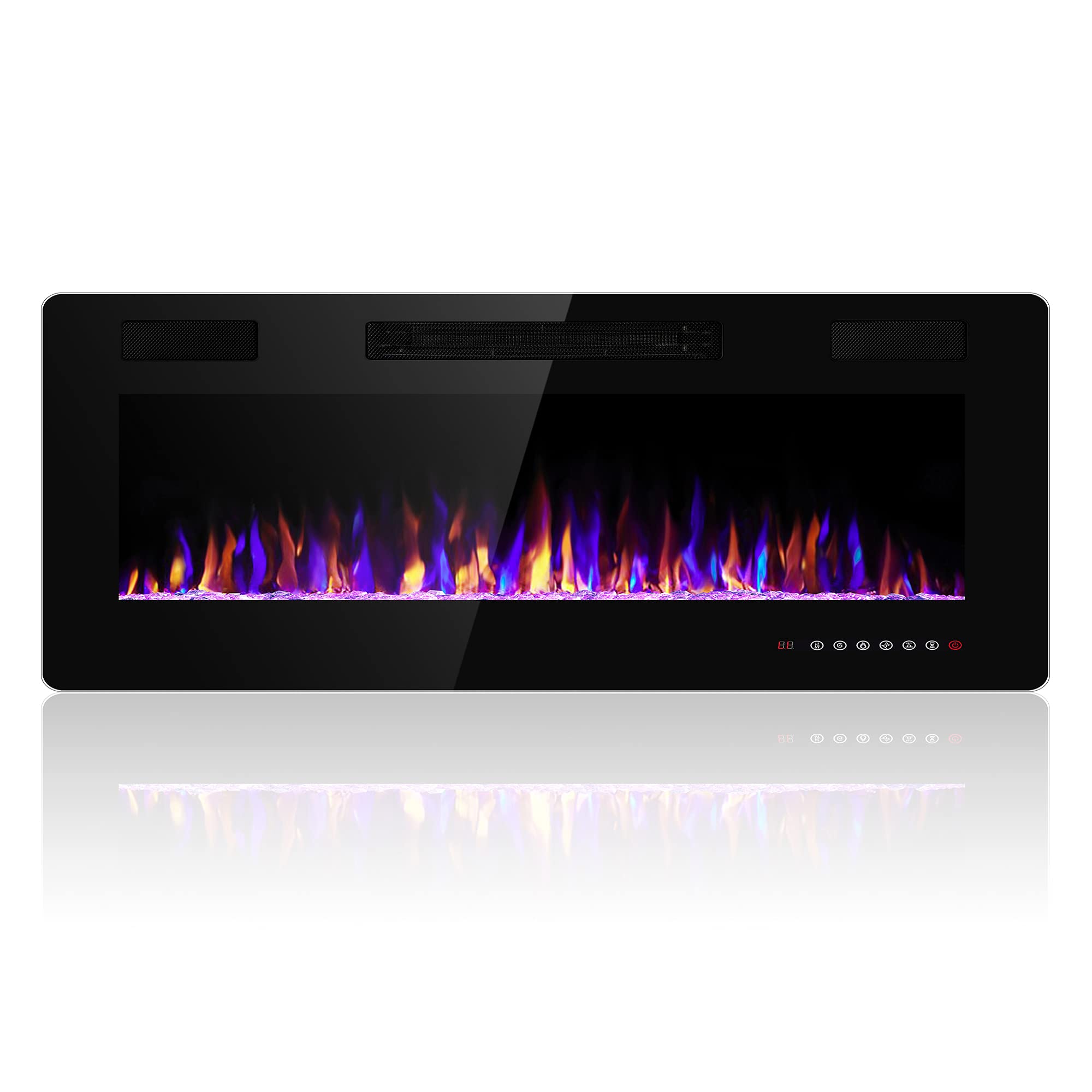 Electactic 36 Inch Electric Fireplace Insert Ultra-Thin