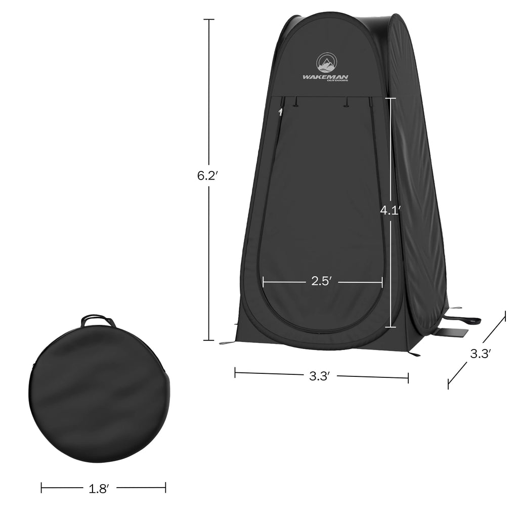 Pop Up Pod - Privacy Shower Tent, Dressing Room, or Portable Toilet Stall with Carry Bag for Camping