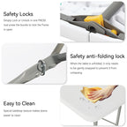 5 Pack of 6 Foot Foldable Table with Built in Handle & Steel Legs