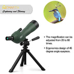 Emarth 20-60x60 Angled Waterproof Spotting Scope for Hunting/Birding/Wildlife View