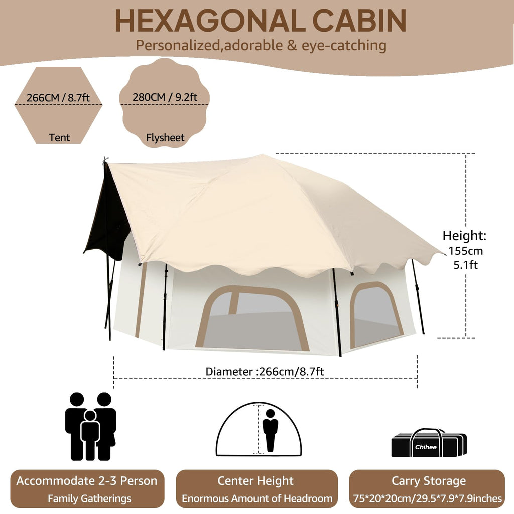 Chihee Camping  Pop-Up Stand-up Family Tent
