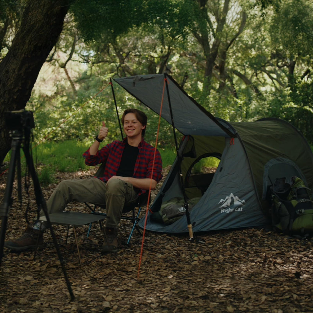 Night Cat Pop-up Camping Tent