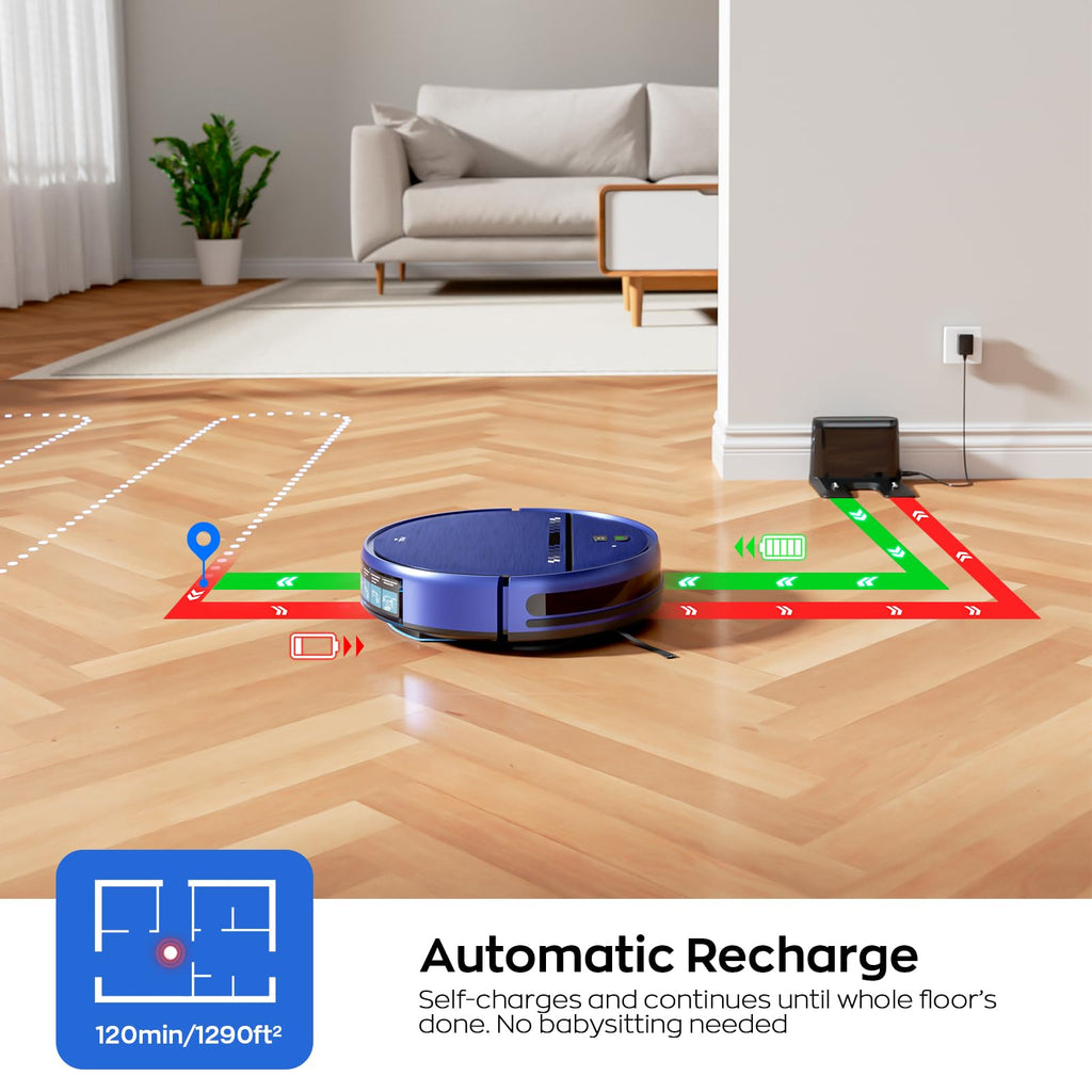 2-in-1 Mopping Robot Vacuum Cleaner with 2300Pa Suction