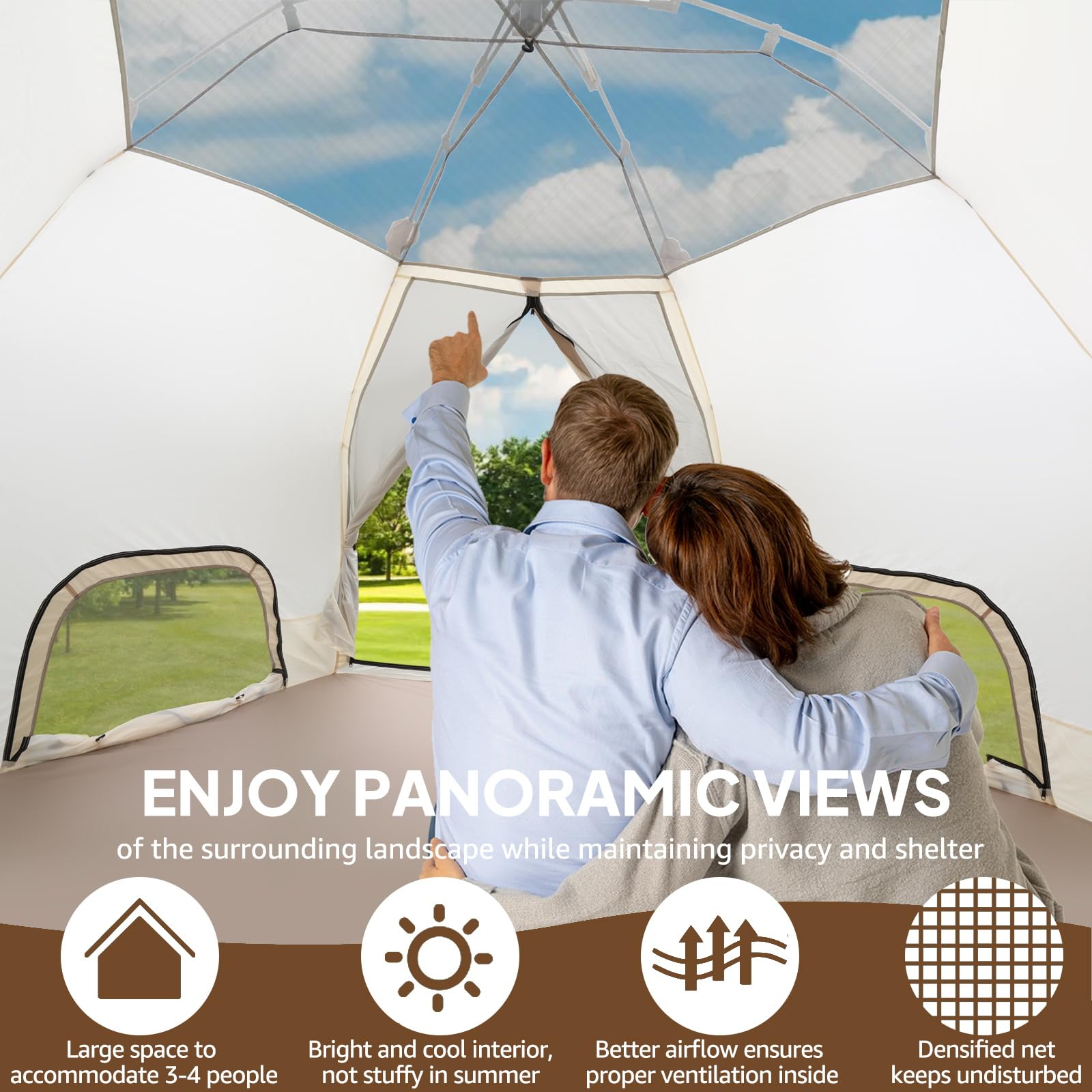 Chihee Camping  Pop-Up Stand-up Family Tent