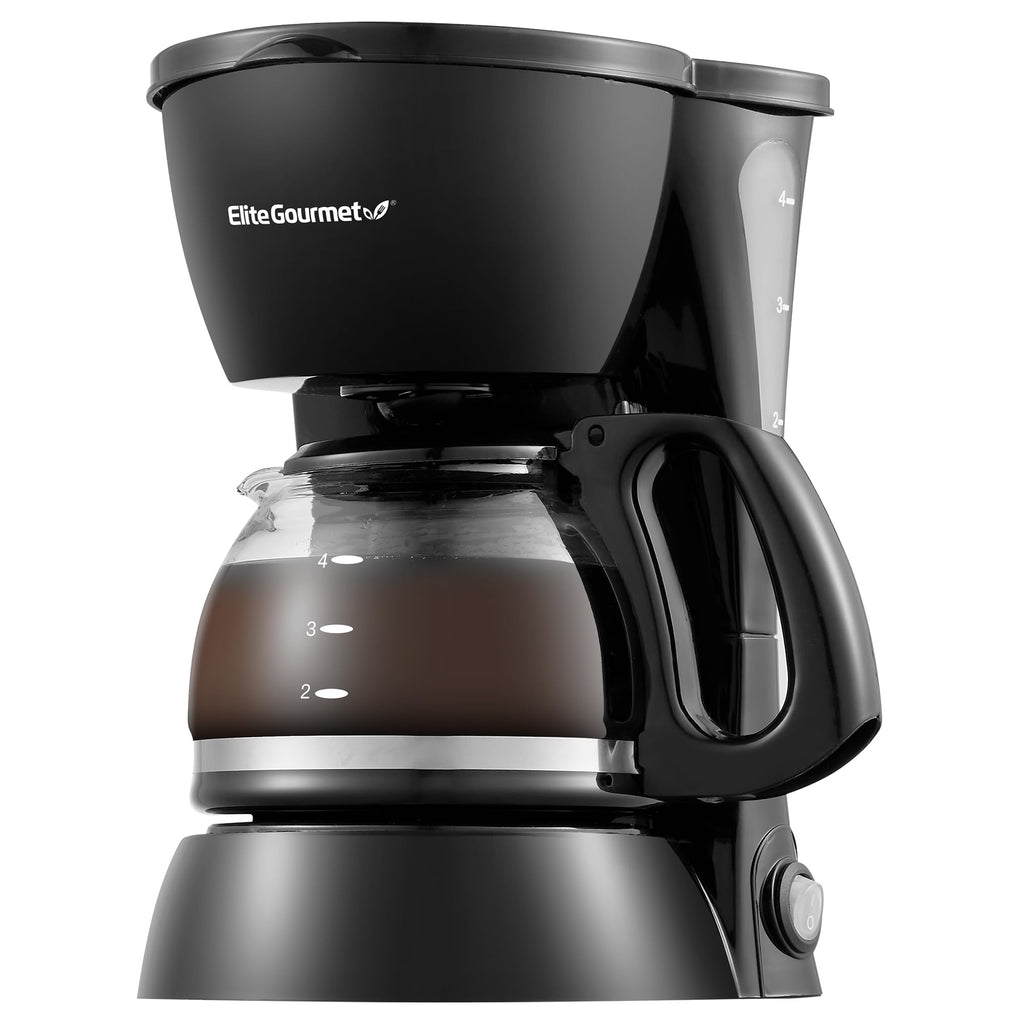 Elite Gourmet EHC4128 Automatic 4-Cup Brew & Drip Coffee Maker with Pause N Serve