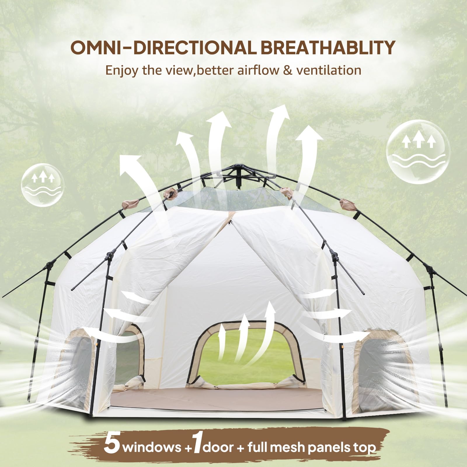 Chihee Camping  Pop-Up Stand-up Family Tent