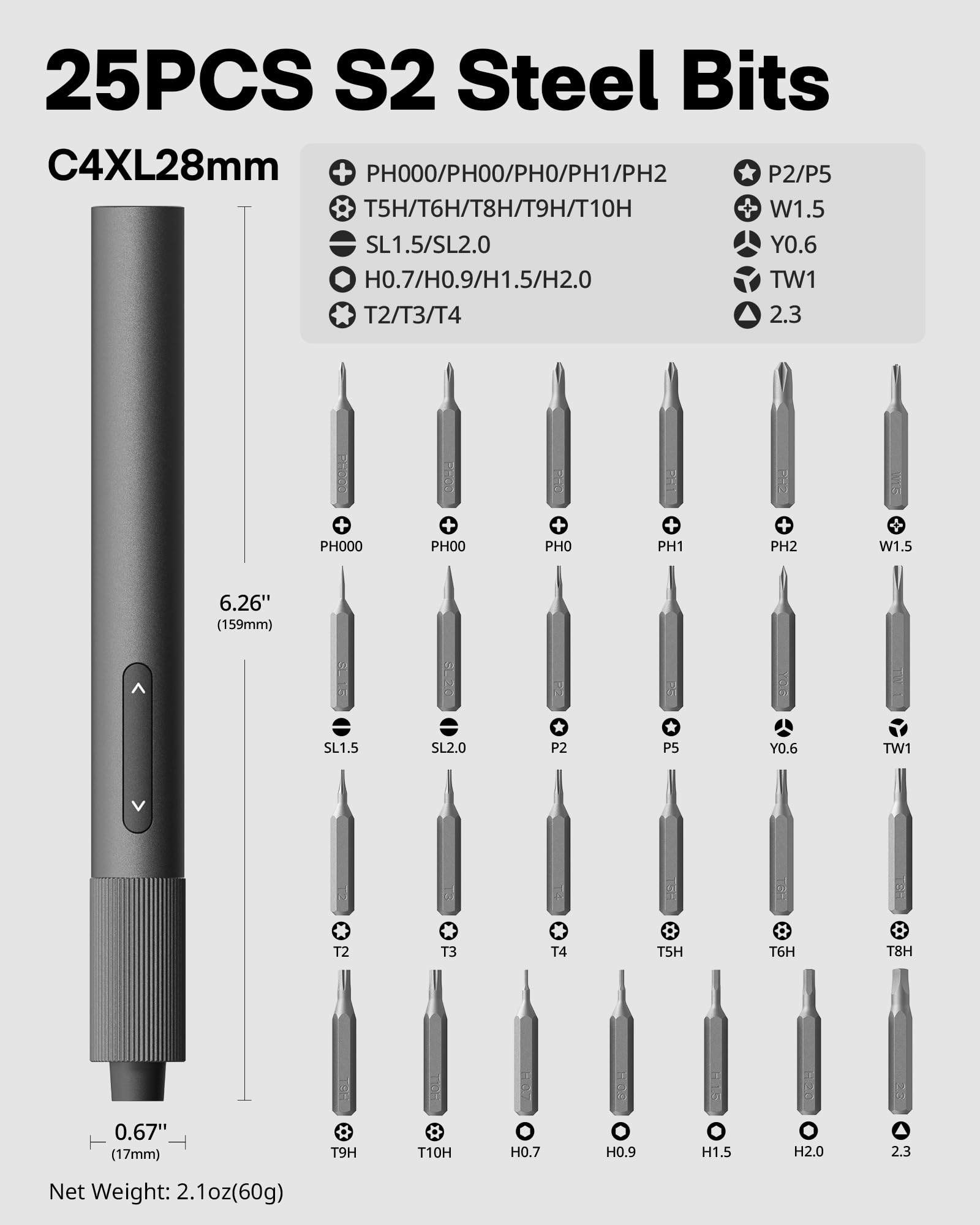 25-in-1 Mini Electric Screwdriver