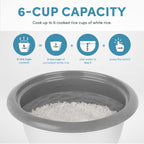 Rice Cooker  (3-Cup (Uncooked) / 6-Cup (Cooked), Small Rice Cooker)