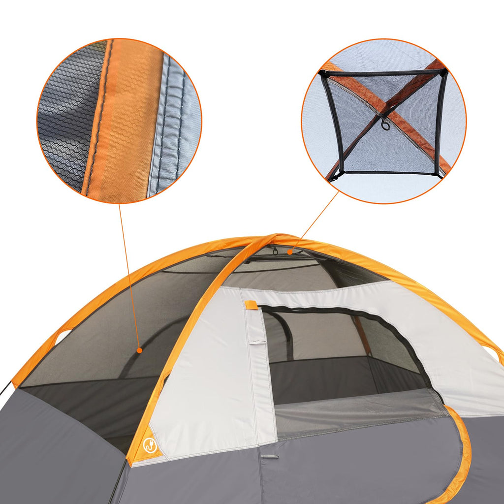 Dome Camping Tent with Rainfly and Carry Bag