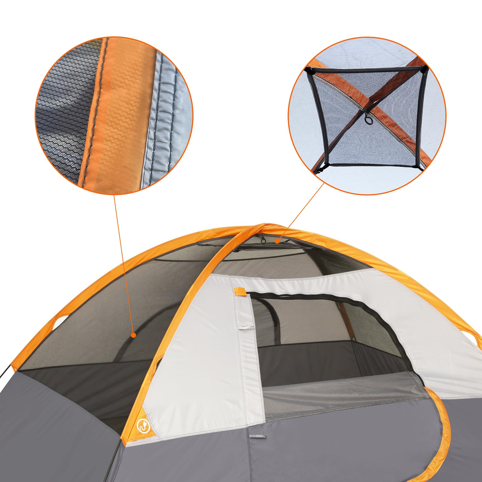 Dome Camping Tent with Rainfly and Carry Bag