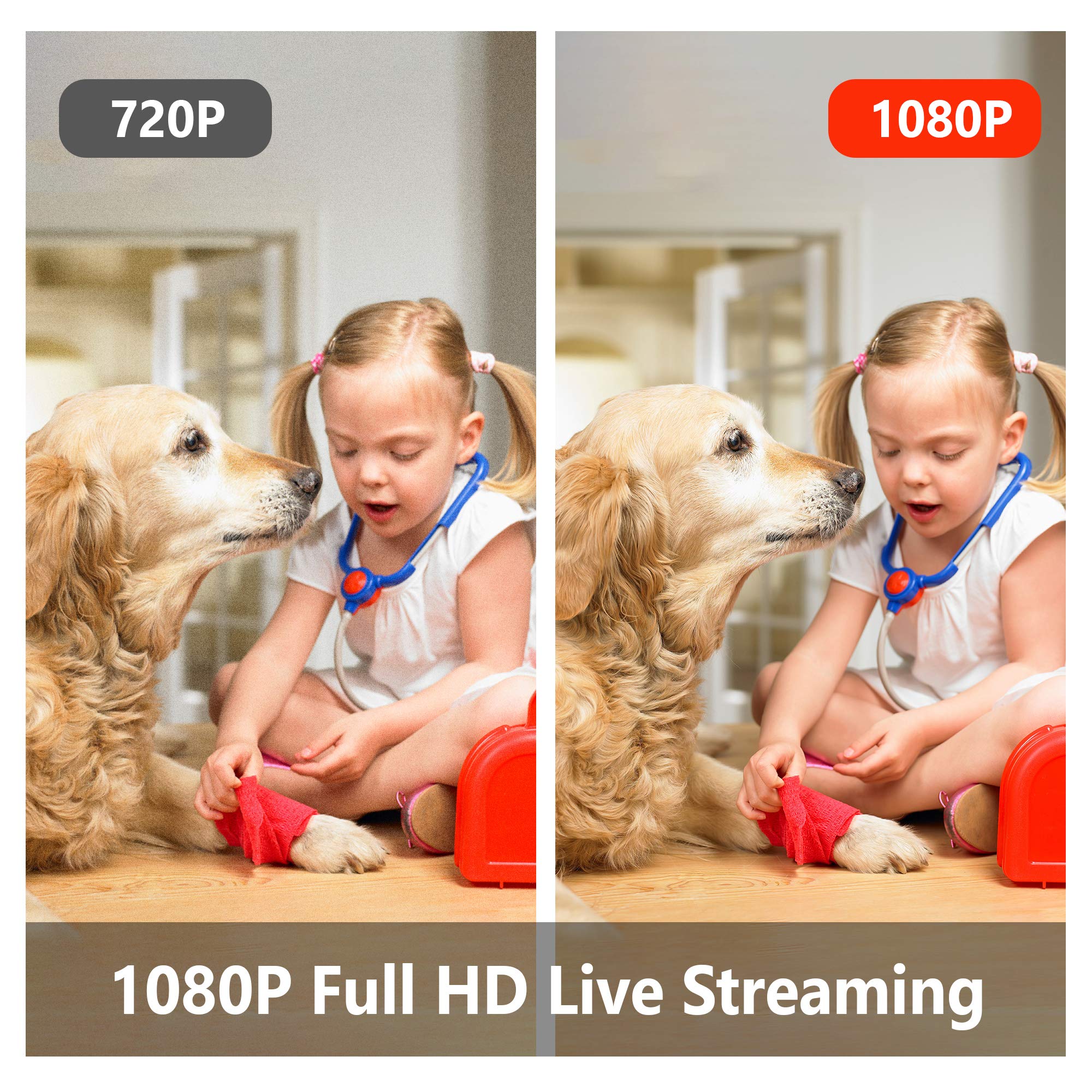 Set of Home Security Cameras (4pcs) [Wi-Fi, IOS & Android, Night Vision]