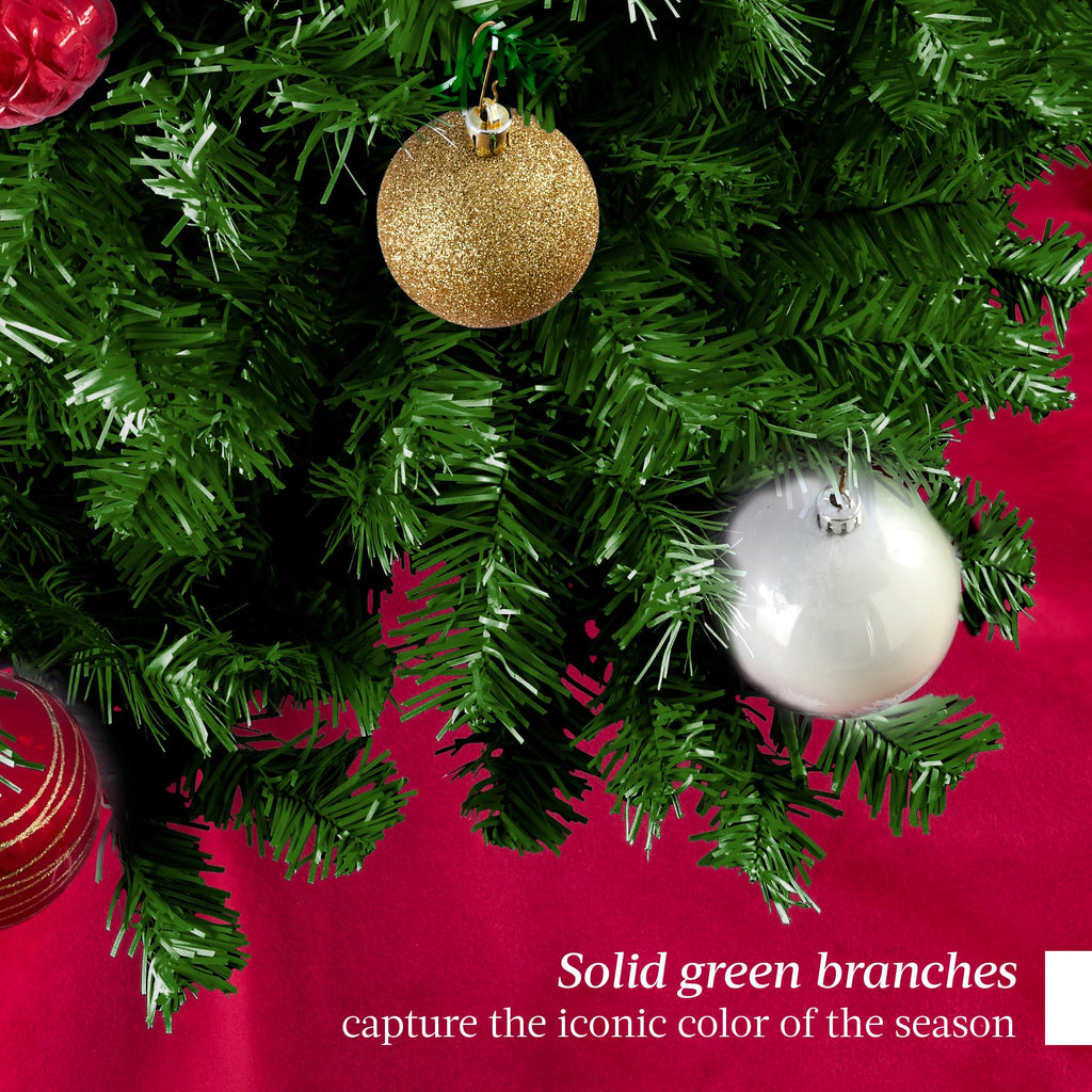 Best Choice Products Artificial Christmas Tree 6ft Premium Unlit Hinged Design